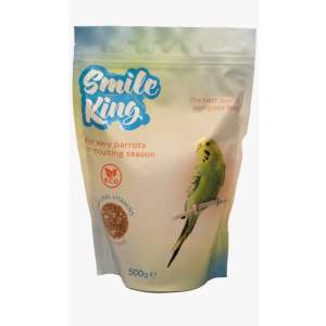 Смайл Кинг/Smile King корм для волнистых попугаев в период линьки 500гр*12 для птиц