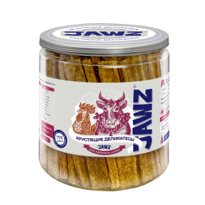 Джавз/JAWZ лакомства для собак Хрустящие деликатесы с говядиной и курицей 350гр
