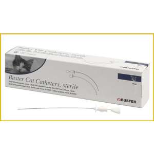 Катетер уретральный для кошек Buster стерильный со стилет 1,3х130 мм*12