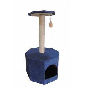 Когтеточка Дом восьмиугольный ковролин (СА)