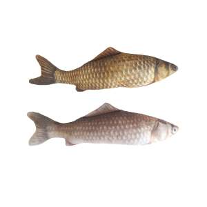 Игрушка для кошек карась/карп светлый с валерьяной 21см Антицарапки