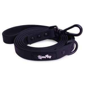 Поводок из биотана LionPets LP-720-1 (Чёрный) (Размер 2 ширина 2,5 см, длина 1,5 метра)