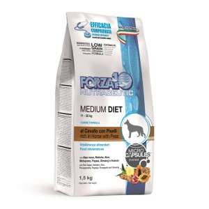 Форца10/Forza10 Diet низкозерновой корм для собак Конина, горох и рис 1,5кг 
