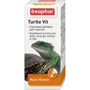 Беафар витамины для черепах, рептилий и рыб Turtle vitamin витаминный комплекс 20 мл для рыб