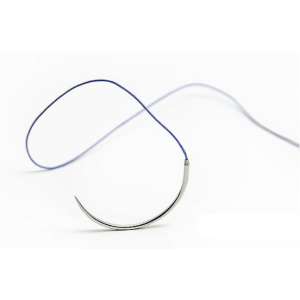 ПГА (полигликолид) №3 плетеный 6метрик, 0,75м, рассас-ся,колющая игла HR-45*25