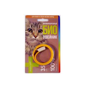 Фаворит Био ошейник для кошек и мелких собак от блох и клещей, летающих насекомых 35см*24
