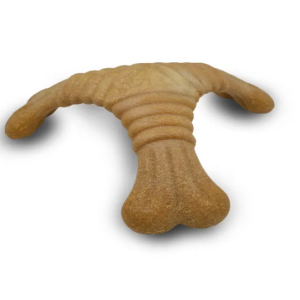 Игрушка для собак, чистка зубов. Деревянная кость, треугольная (кусалка) FOFOS