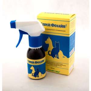 Фолайн спрей инсектицидный 100 мл для собак и кошек *12