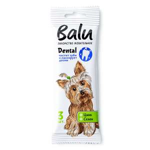 Балу/Balu лакомство для собак мелких и средних пород с цинком, селеном 36гр 1шт*12 для собак
