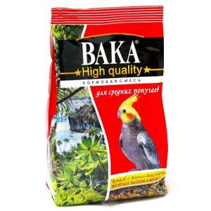 Вака High Quality корм для средних попугаев  500г*10 для птиц